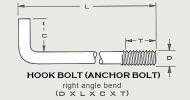 Anchor Bolts Right Angle Bend
